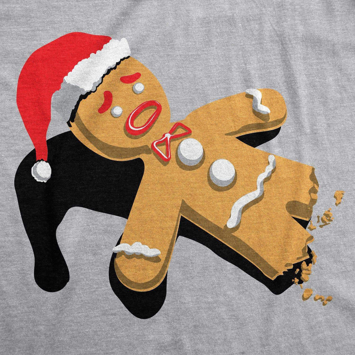 Half-Eaten Gingerbread Women&#39;s Tshirt - Crazy Dog T-Shirts