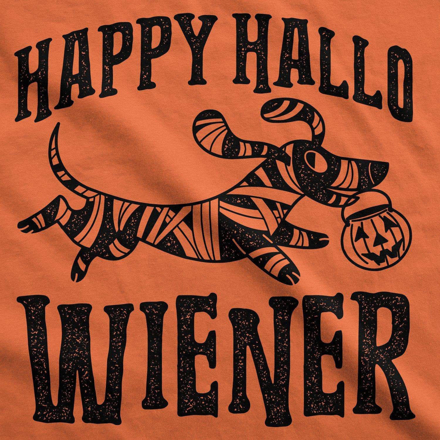 Happy Hallo Wiener Women's Tshirt - Crazy Dog T-Shirts