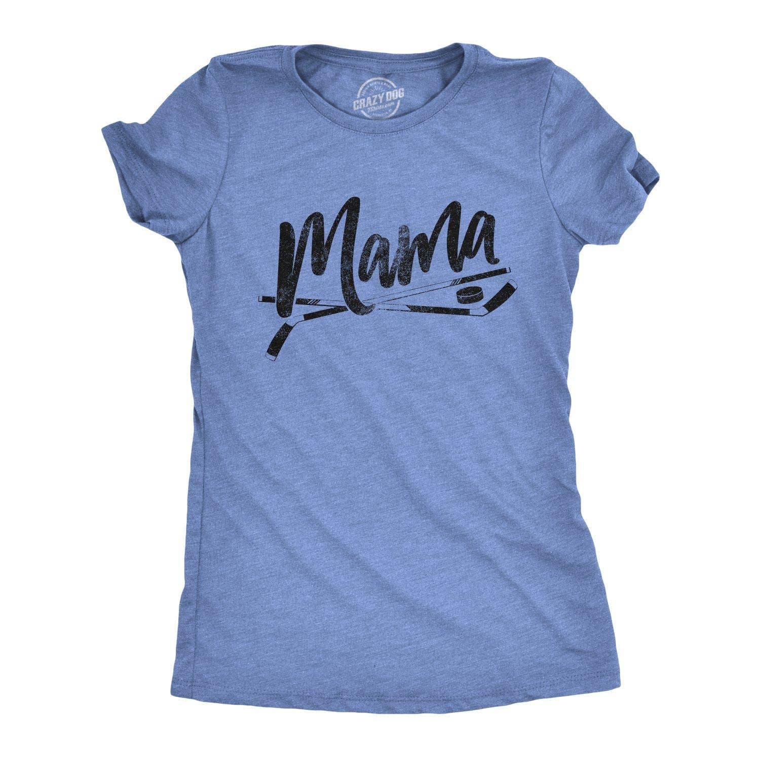 Hockey Mama Women's Tshirt  -  Crazy Dog T-Shirts