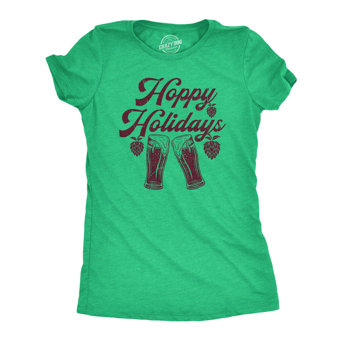 Hoppy Holidays Women&#39;s Tshirt  -  Crazy Dog T-Shirts