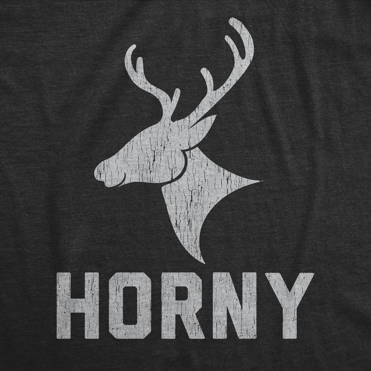 Horny Reindeer Women&#39;s Tshirt - Crazy Dog T-Shirts