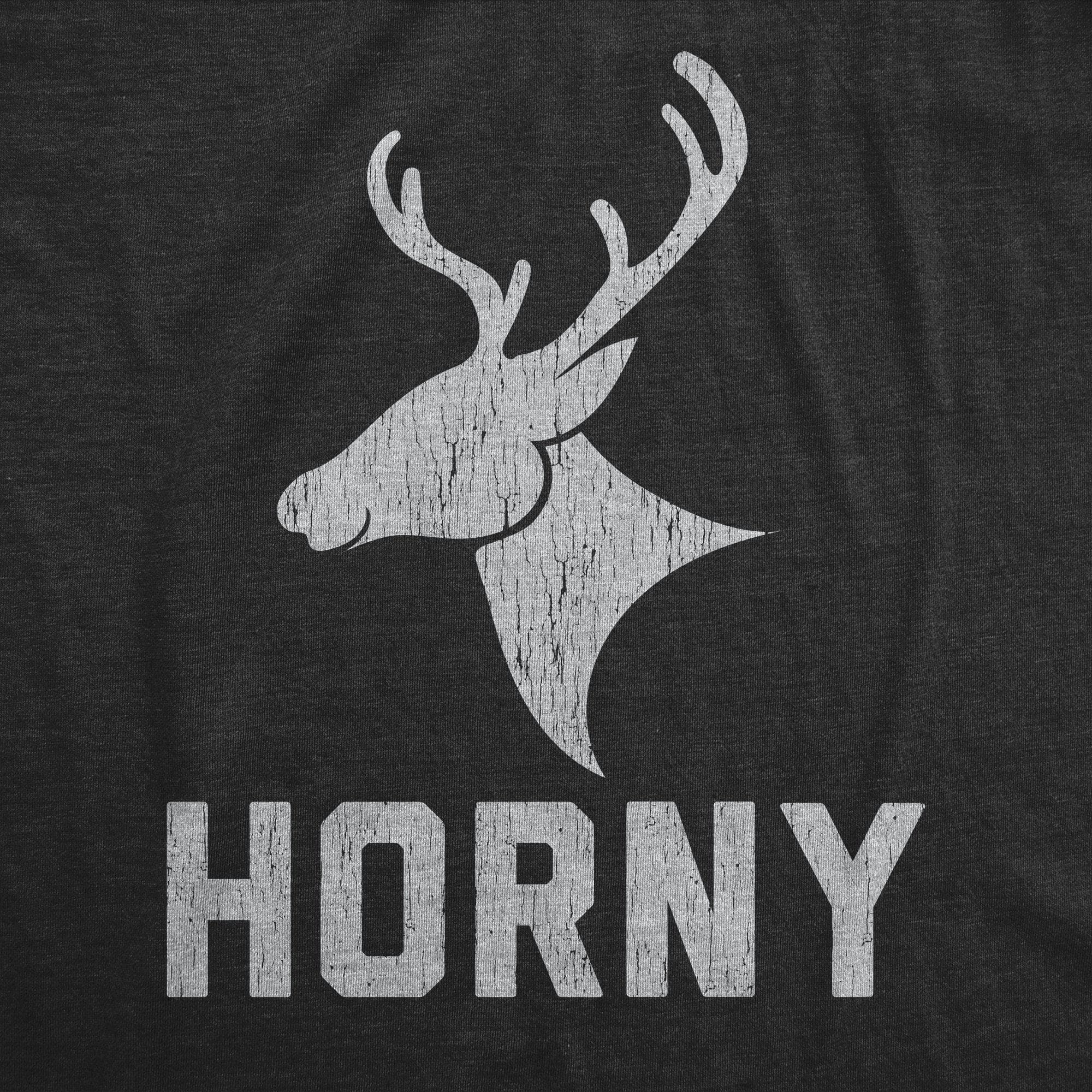 Horny Reindeer Women's Tshirt - Crazy Dog T-Shirts