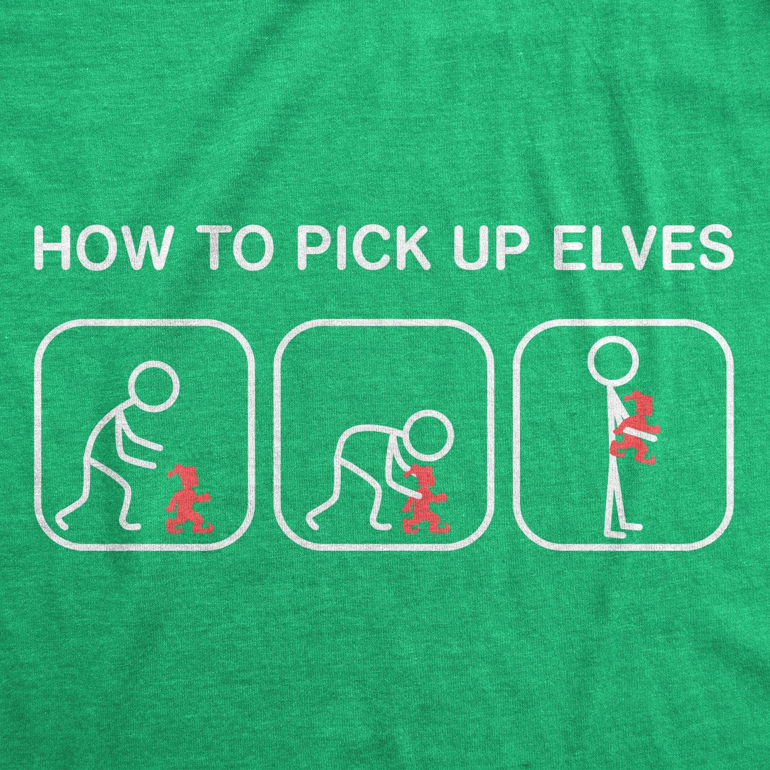 How To Pick Up Elves Women's Tshirt  -  Crazy Dog T-Shirts