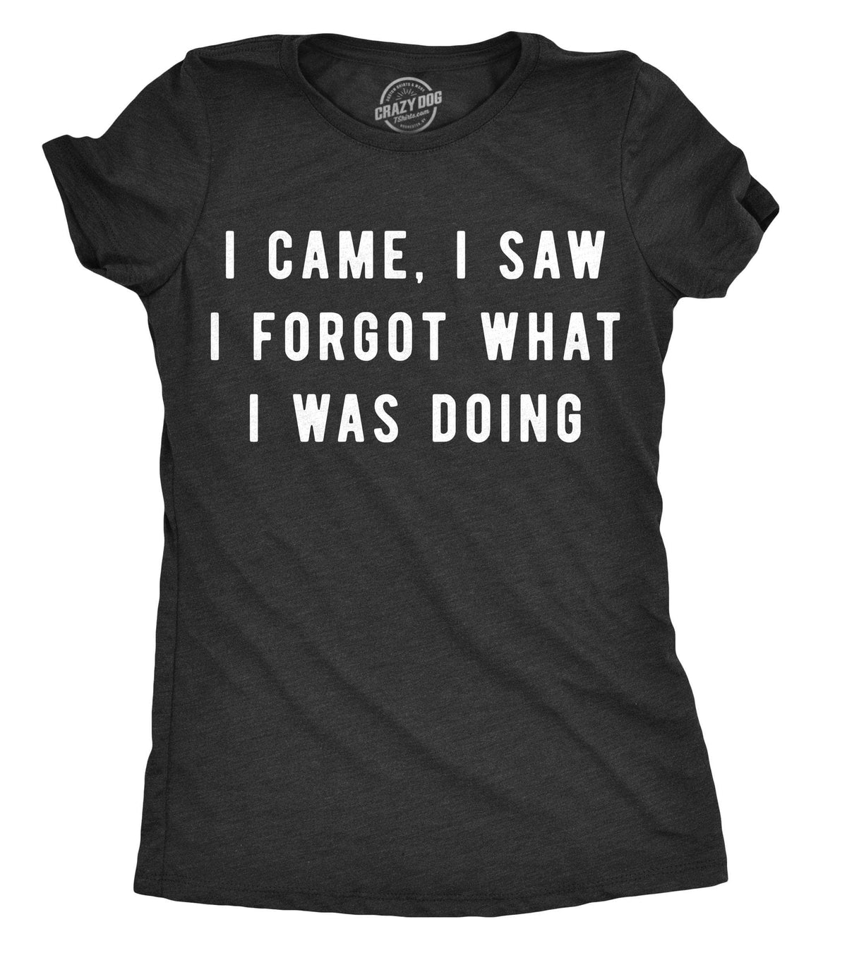 I Came, I Saw I Forgot What I Was Doing Women&#39;s Tshirt  -  Crazy Dog T-Shirts