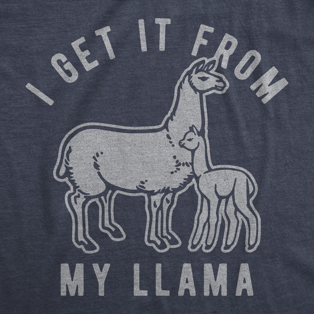 I Get It From My Llama Women&#39;s Tshirt - Crazy Dog T-Shirts