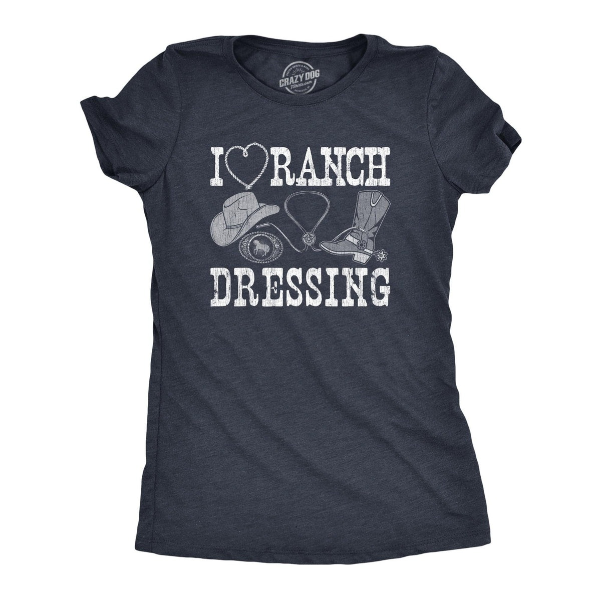 I Heart Ranch Dressing Women&#39;s Tshirt  -  Crazy Dog T-Shirts