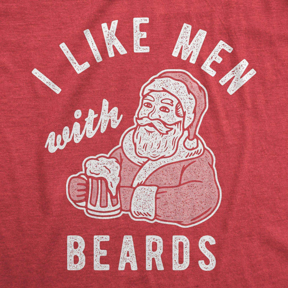 I Like Men With Beards Women&#39;s Tshirt - Crazy Dog T-Shirts