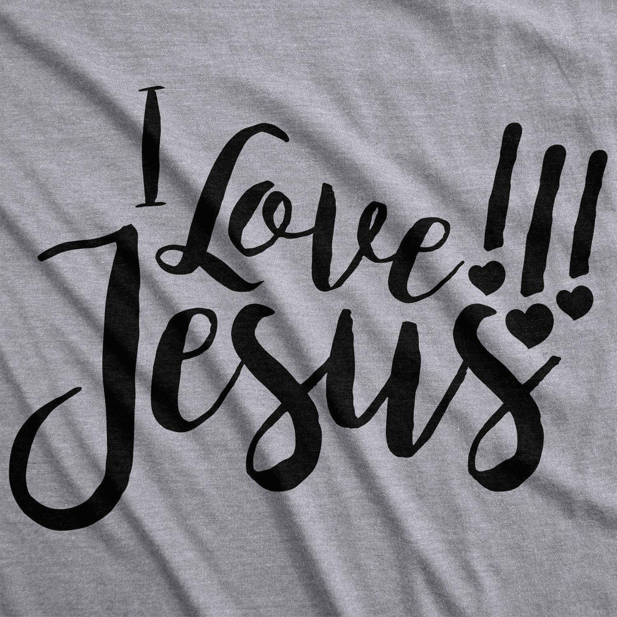 I Love Jesus Women&#39;s Tshirt  -  Crazy Dog T-Shirts