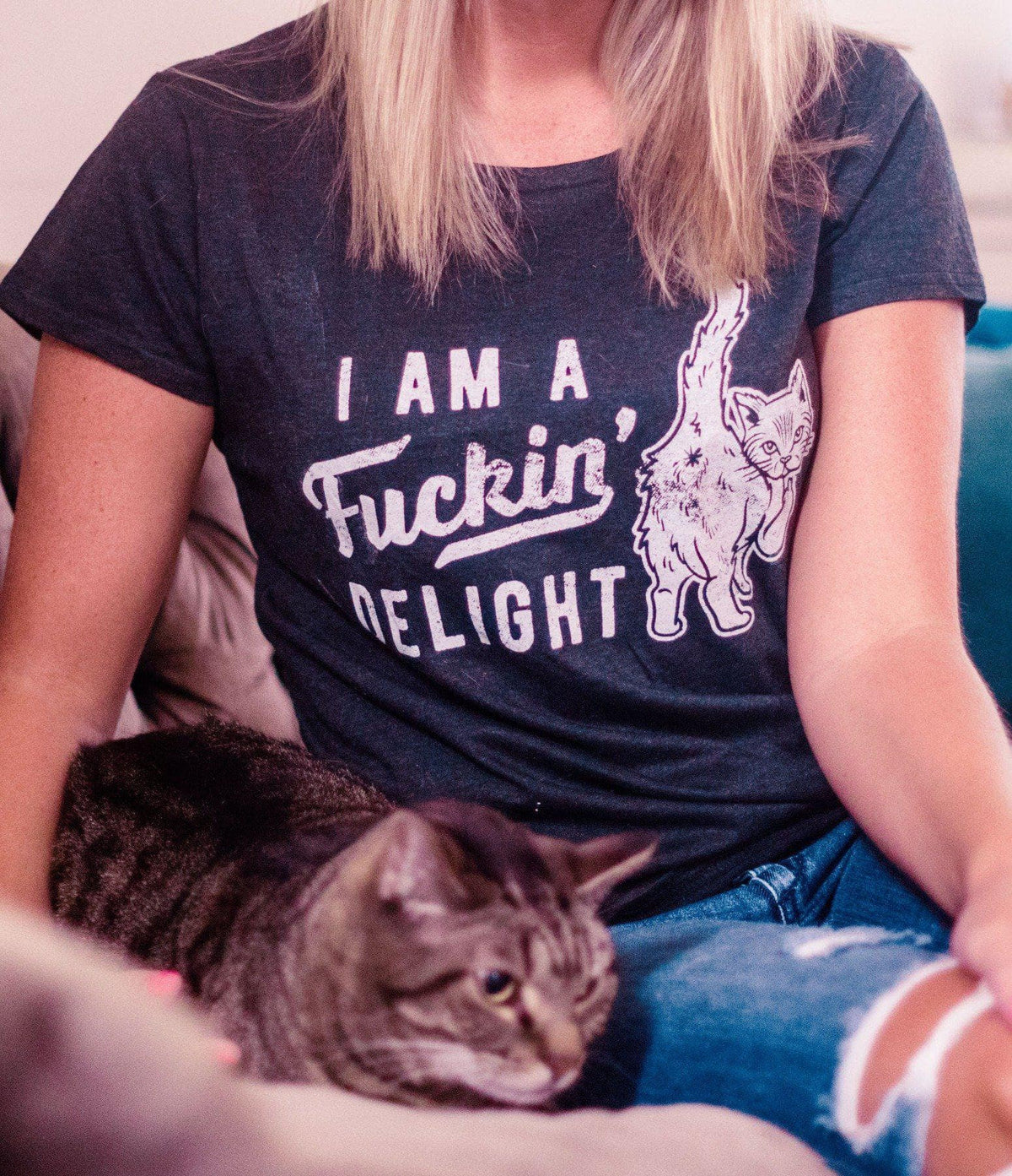 I&#39;m A Fuckin Delight Women&#39;s Tshirt - Crazy Dog T-Shirts