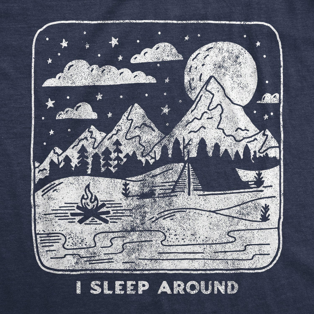 I Sleep Around Women&#39;s Tshirt - Crazy Dog T-Shirts