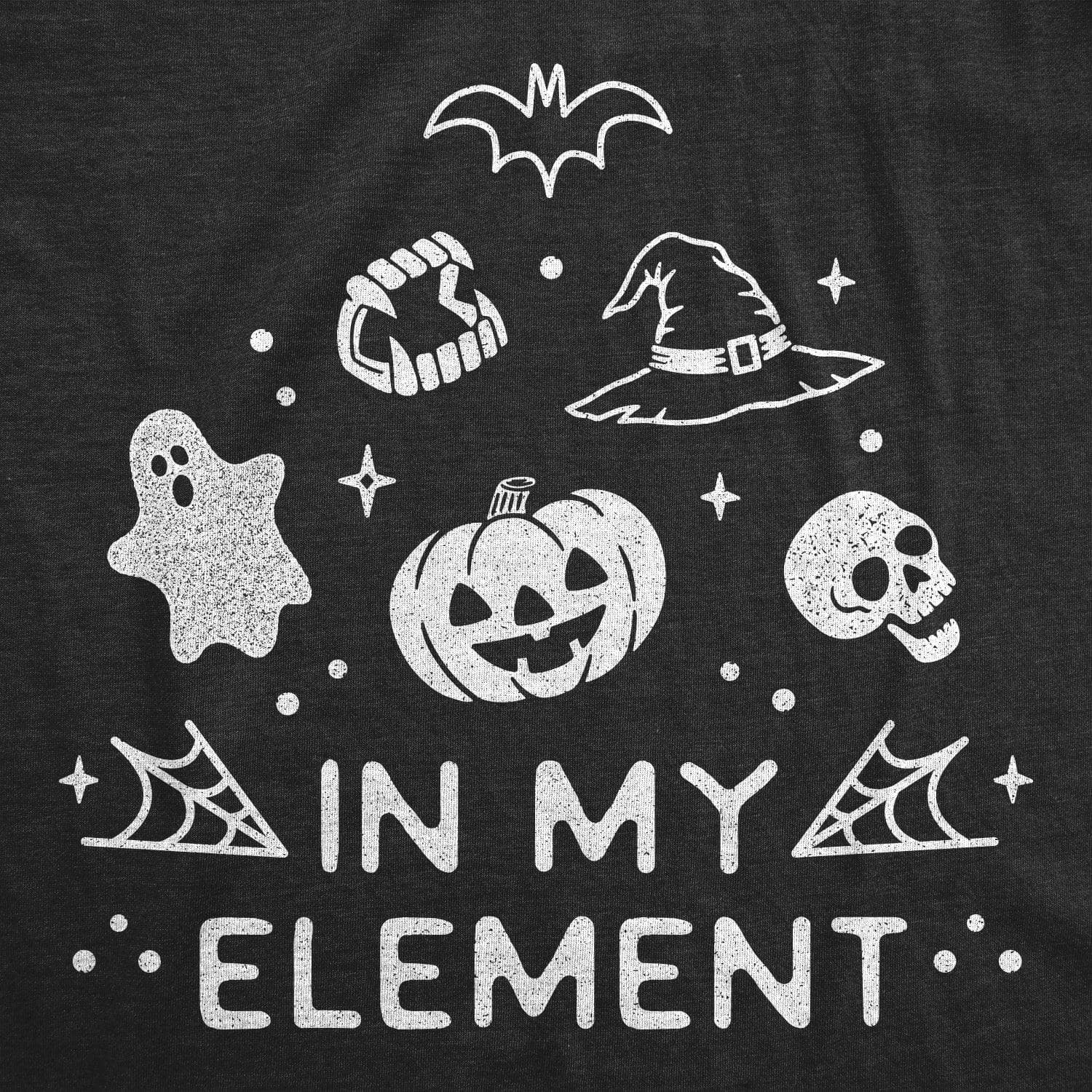 In My Element Halloween Women's Tshirt  -  Crazy Dog T-Shirts