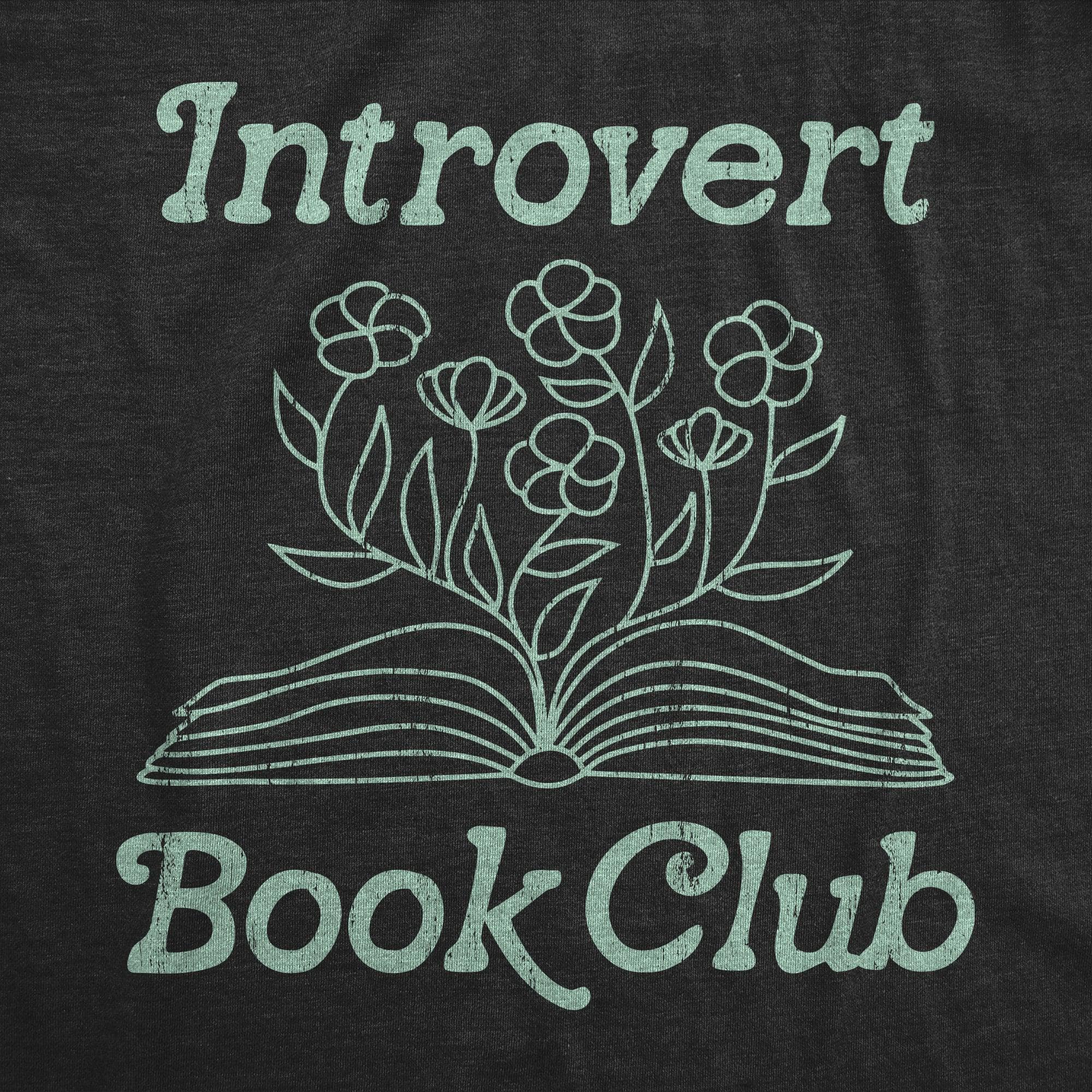 Introvert Book Club Women's Tshirt  -  Crazy Dog T-Shirts