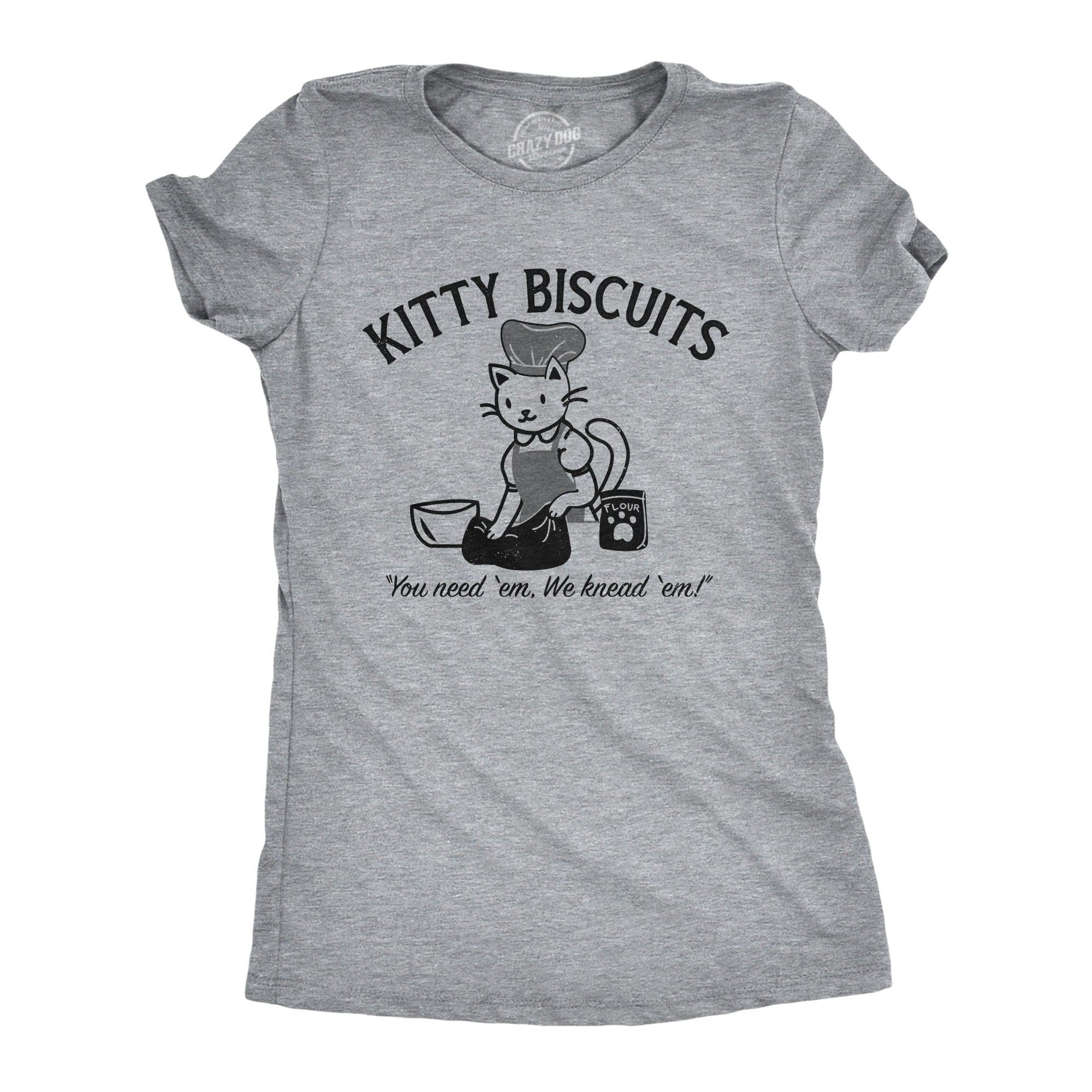 Kitty Biscuits Women's Tshirt  -  Crazy Dog T-Shirts