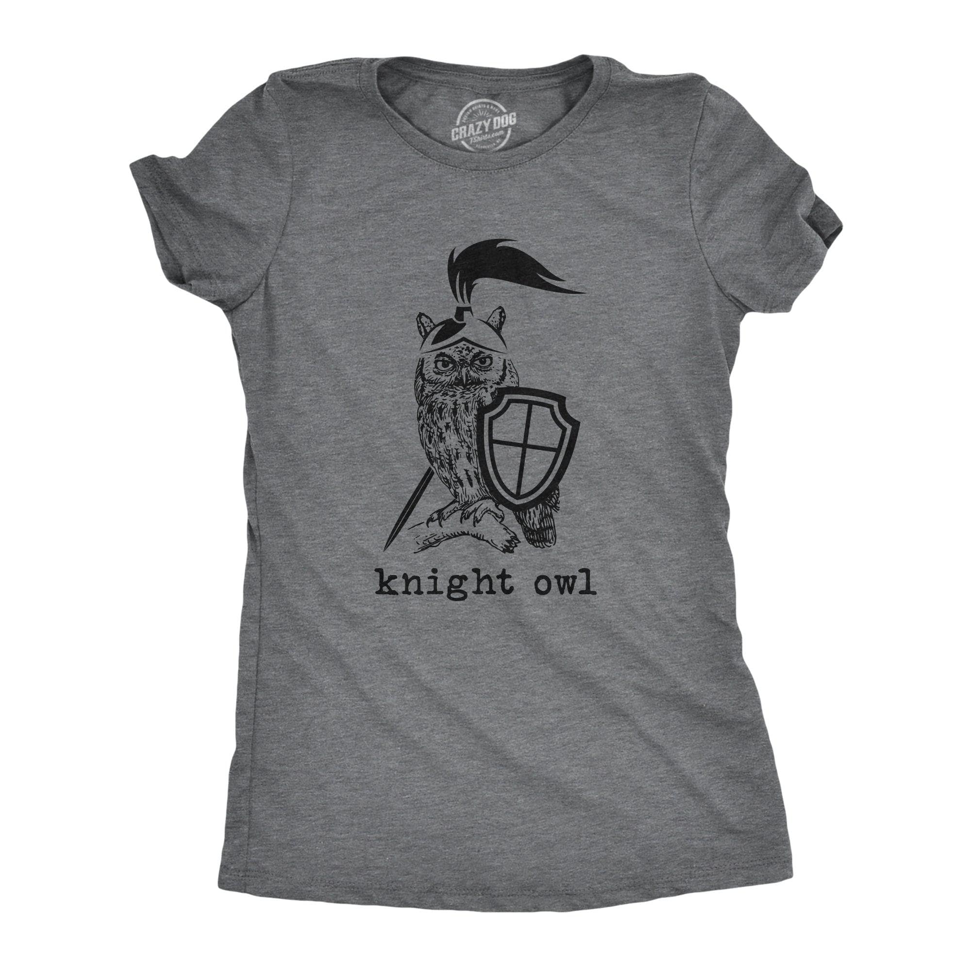 Knight Owl Women's Tshirt  -  Crazy Dog T-Shirts