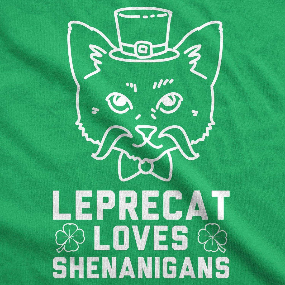 Leprecat Loves Shenanigans Women&#39;s Tshirt  -  Crazy Dog T-Shirts