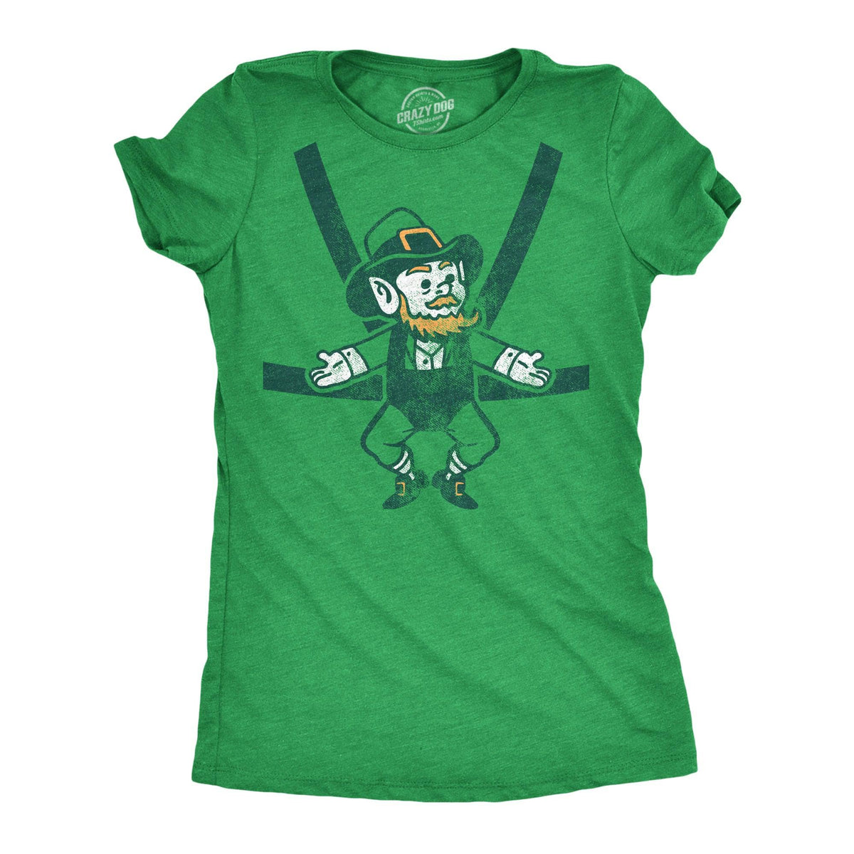 Leprechaun Baby Harness Women&#39;s Tshirt  -  Crazy Dog T-Shirts