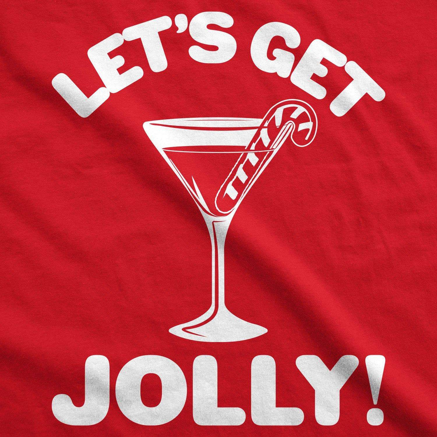 Let's Get Jolly! Women's Tshirt - Crazy Dog T-Shirts