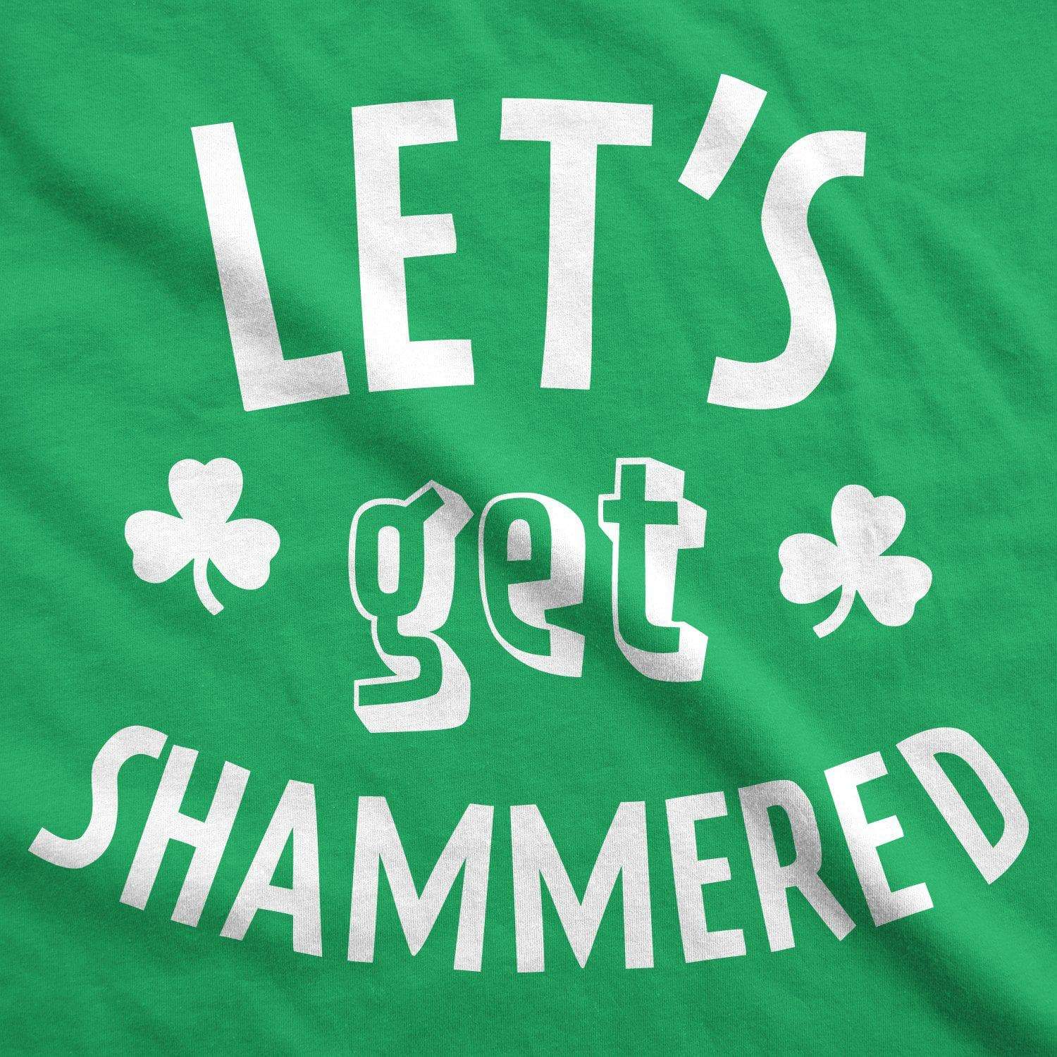 Let's Get Shammered Women's Tshirt  -  Crazy Dog T-Shirts