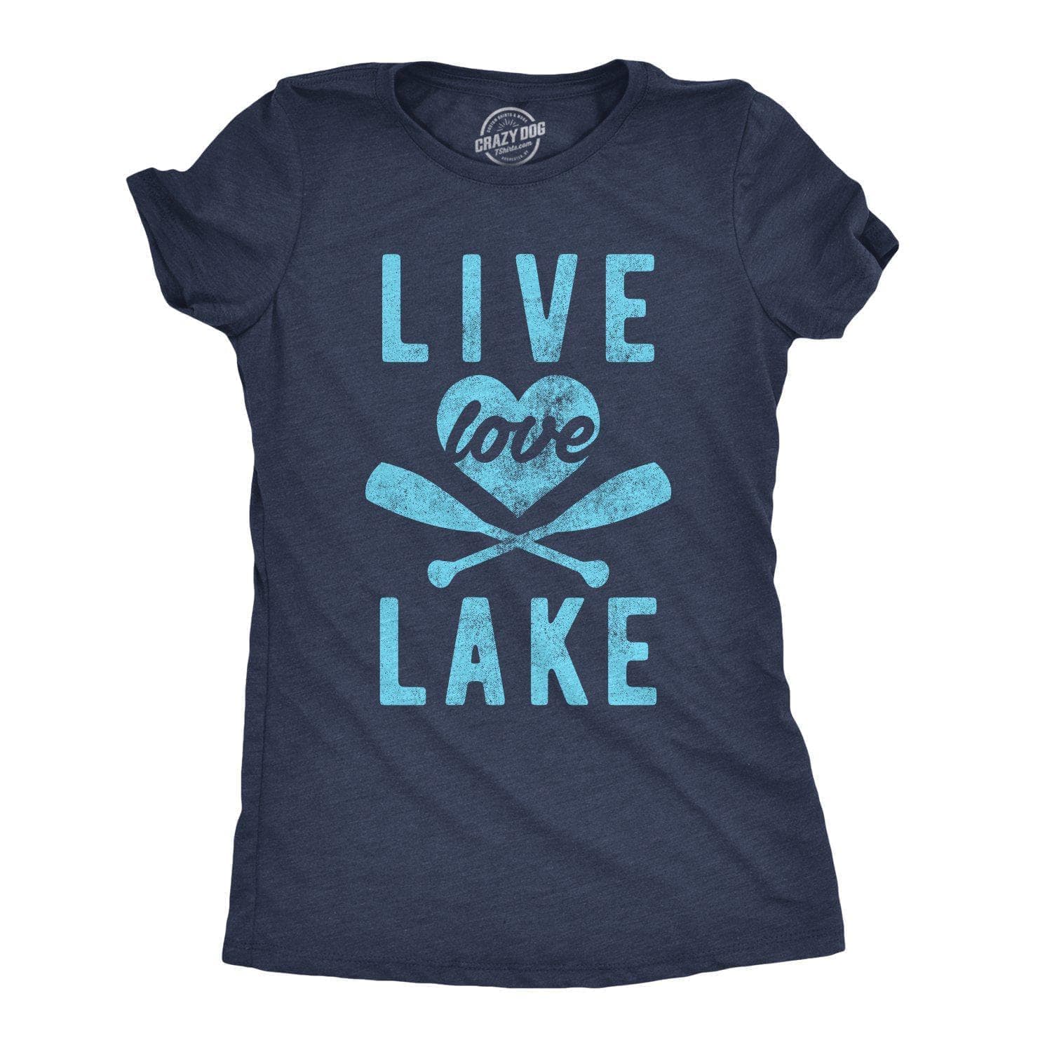 Live Lake Love Women's Tshirt - Crazy Dog T-Shirts