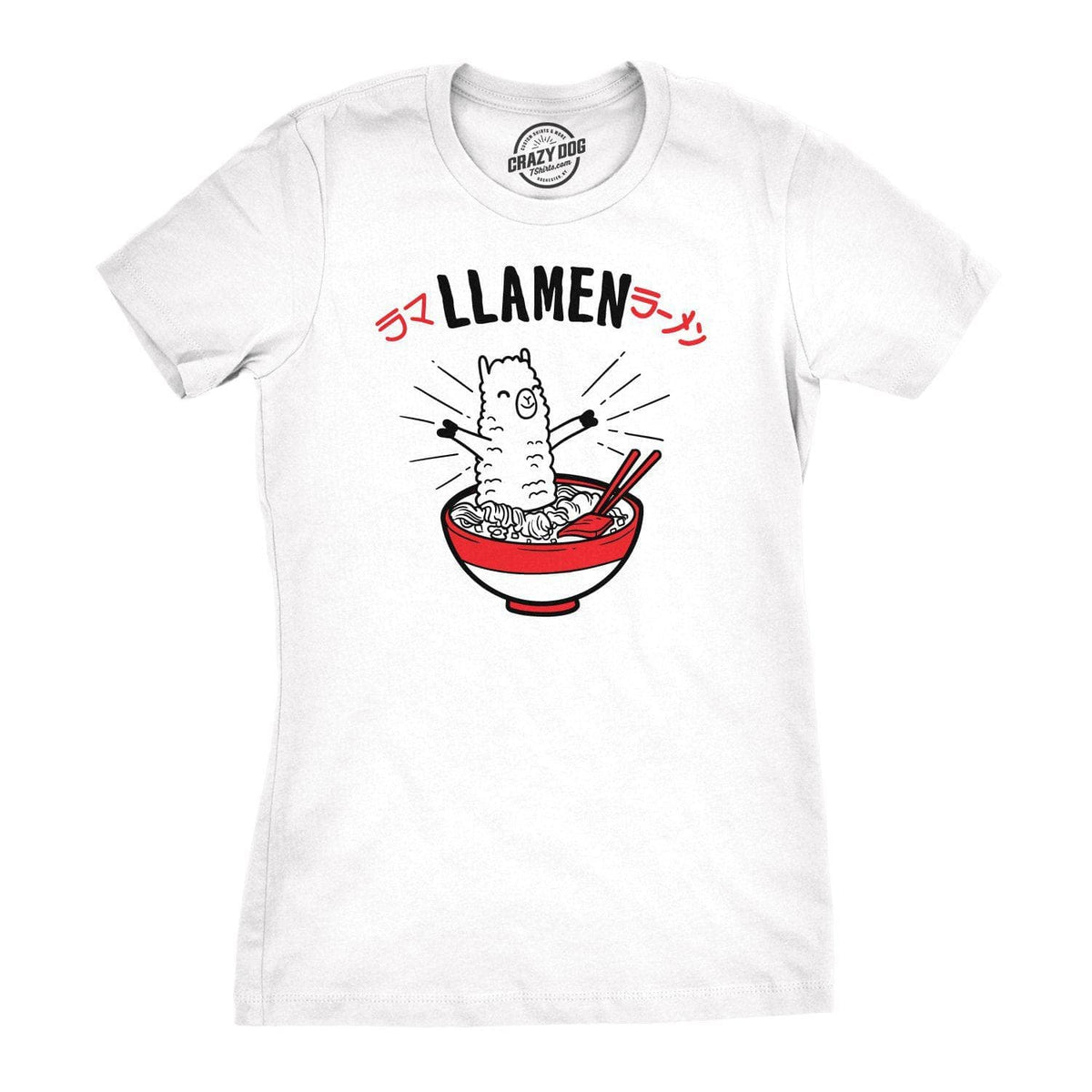 Llamen Women&#39;s Tshirt  -  Crazy Dog T-Shirts