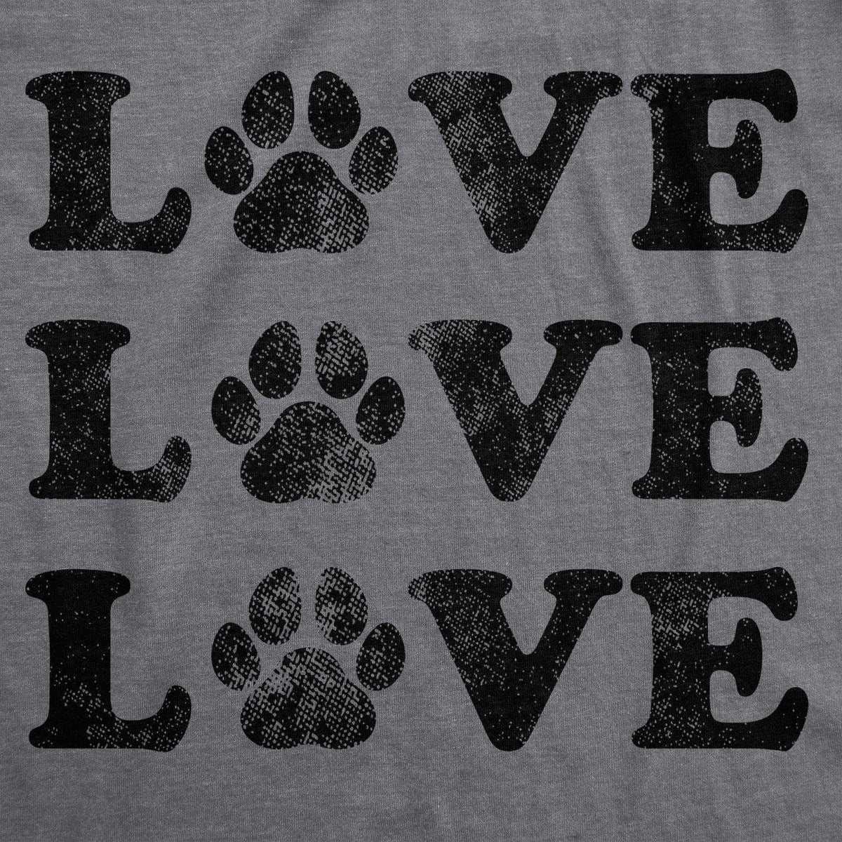 Love 3 Paws Women&#39;s Tshirt  -  Crazy Dog T-Shirts