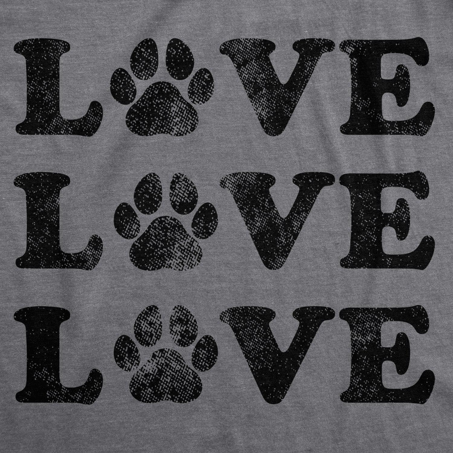 Love 3 Paws Women's Tshirt  -  Crazy Dog T-Shirts