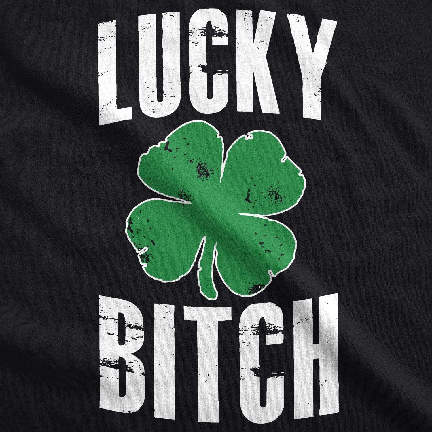 Lucky Bitch Women's Tshirt  -  Crazy Dog T-Shirts