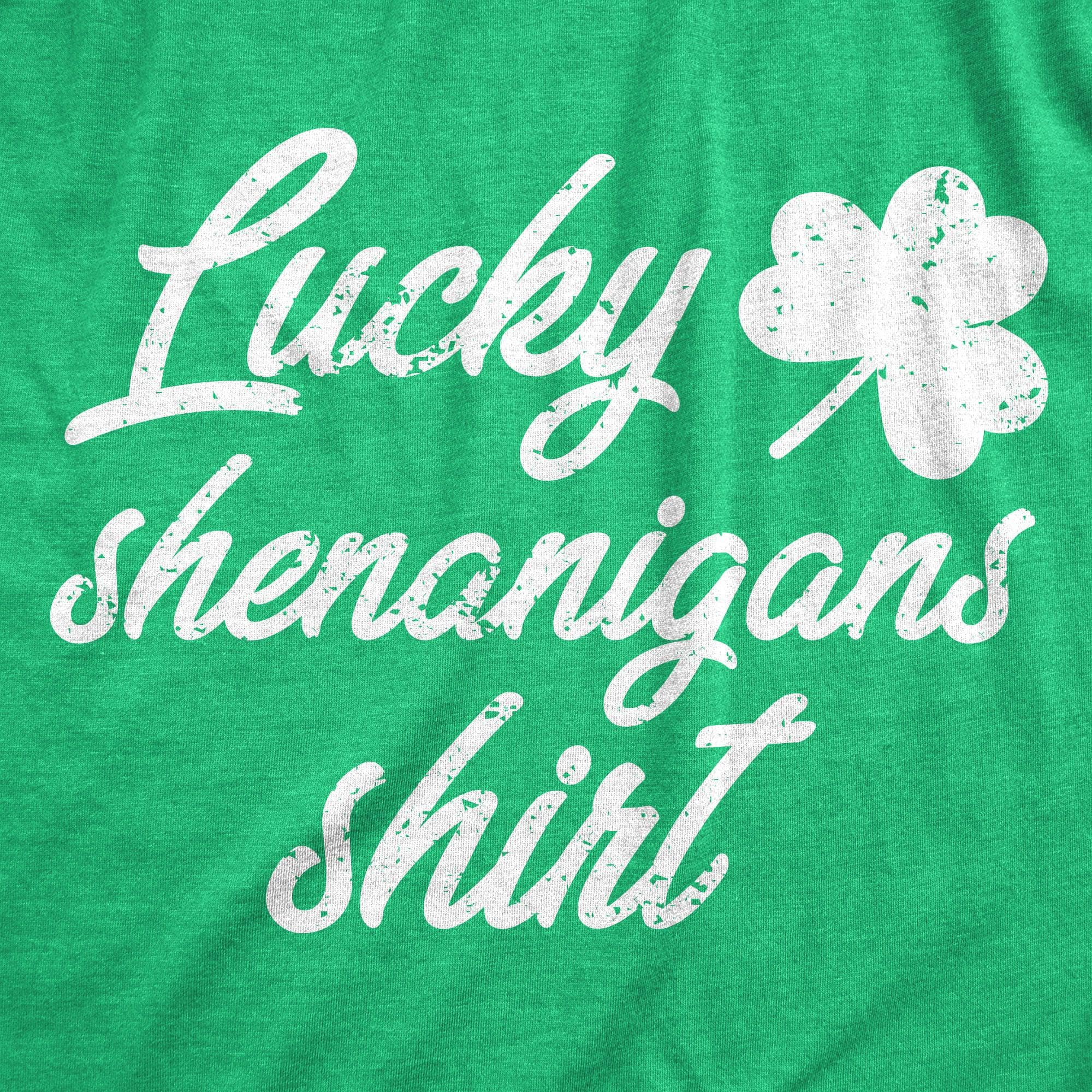 Lucky Shenanigans Shirt Women's Tshirt  -  Crazy Dog T-Shirts