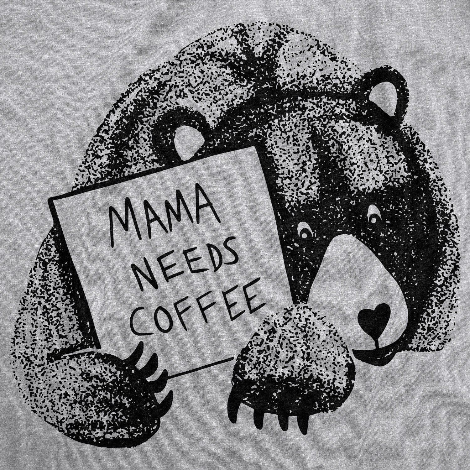 Mama Bear Needs Coffee Women's Tshirt  -  Crazy Dog T-Shirts