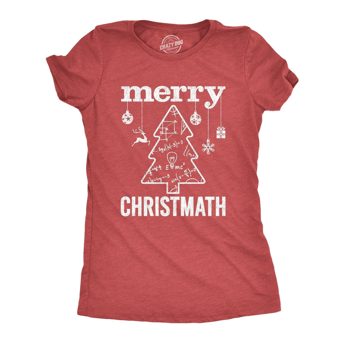 Merry Christmath Women&#39;s Tshirt - Crazy Dog T-Shirts