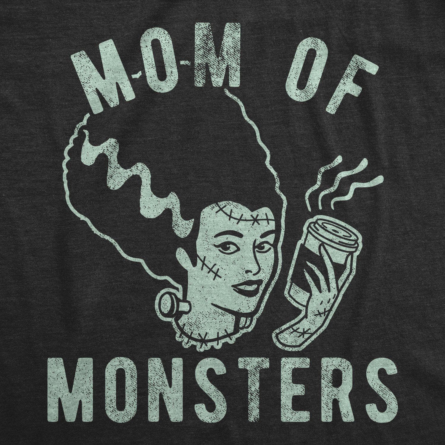 Mom Of Monsters Women's Tshirt - Crazy Dog T-Shirts