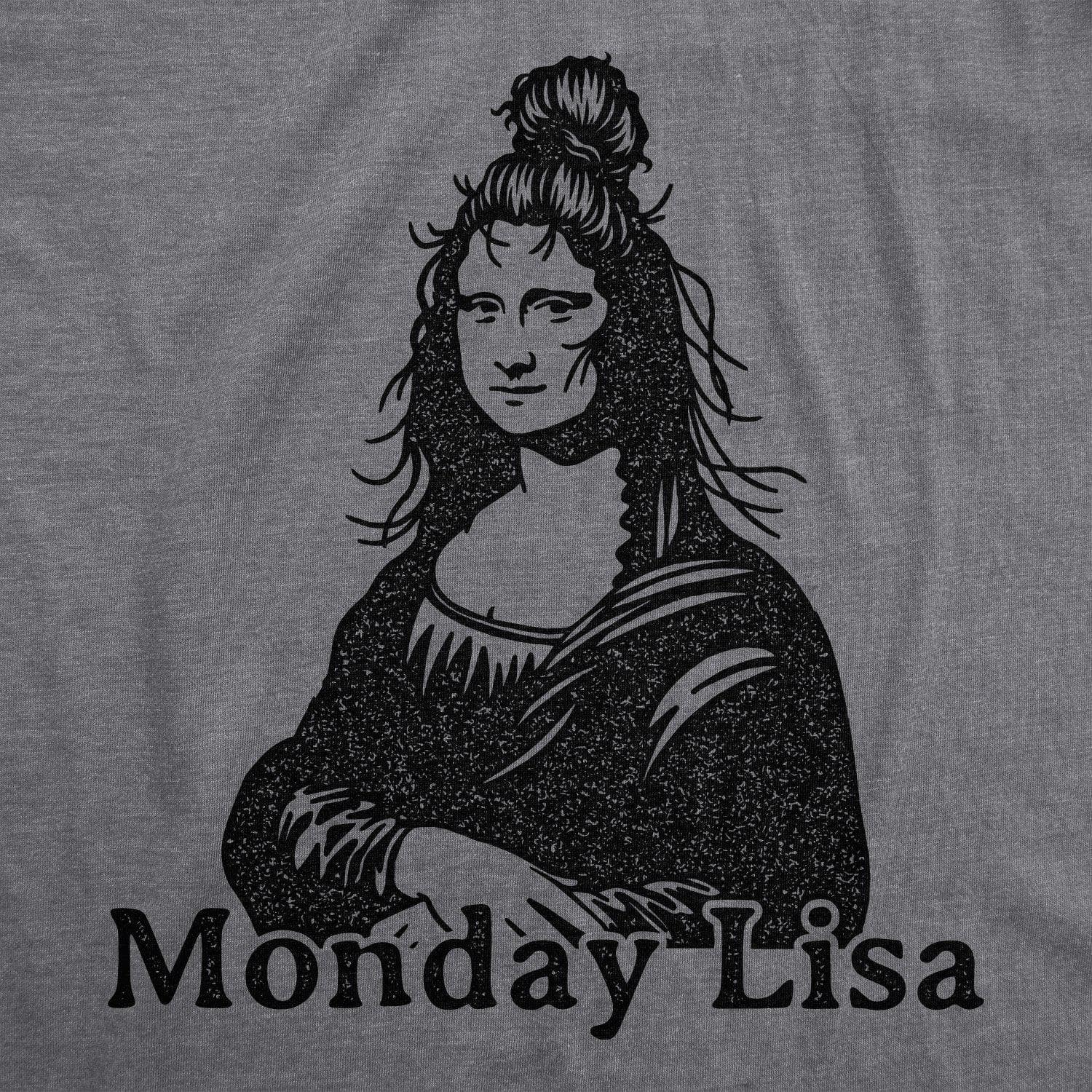 Monday Lisa Women's Tshirt - Crazy Dog T-Shirts
