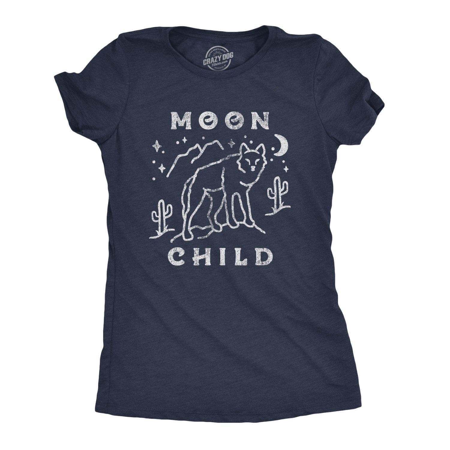 Moon Child Women's Tshirt - Crazy Dog T-Shirts