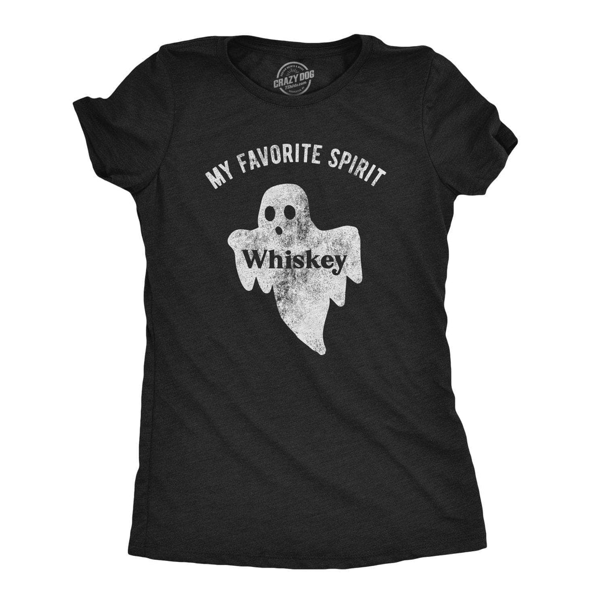 My Favorite Spirit Whiskey Women&#39;s Tshirt  -  Crazy Dog T-Shirts