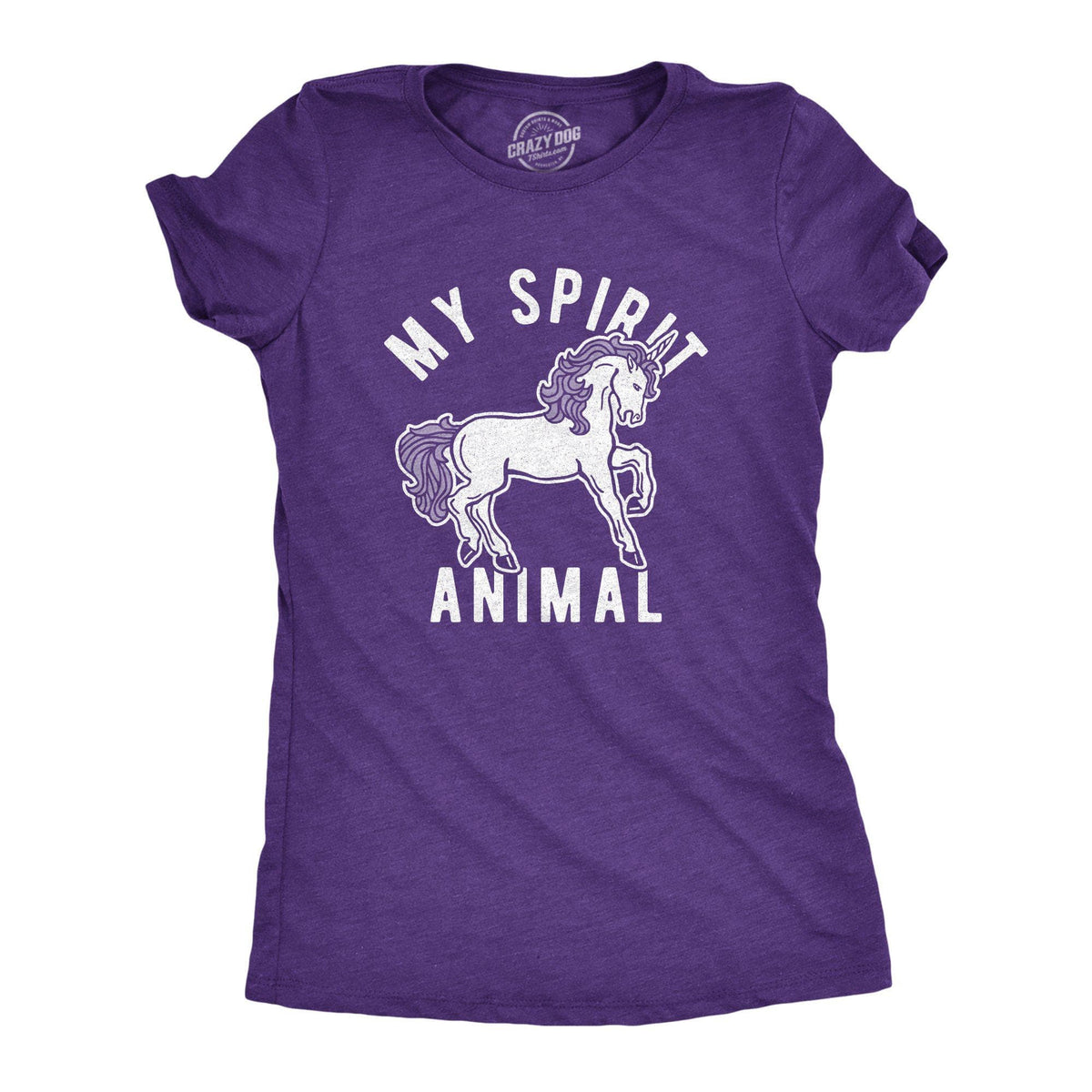 My Spirit Animal: Unicorn Women&#39;s Tshirt - Crazy Dog T-Shirts