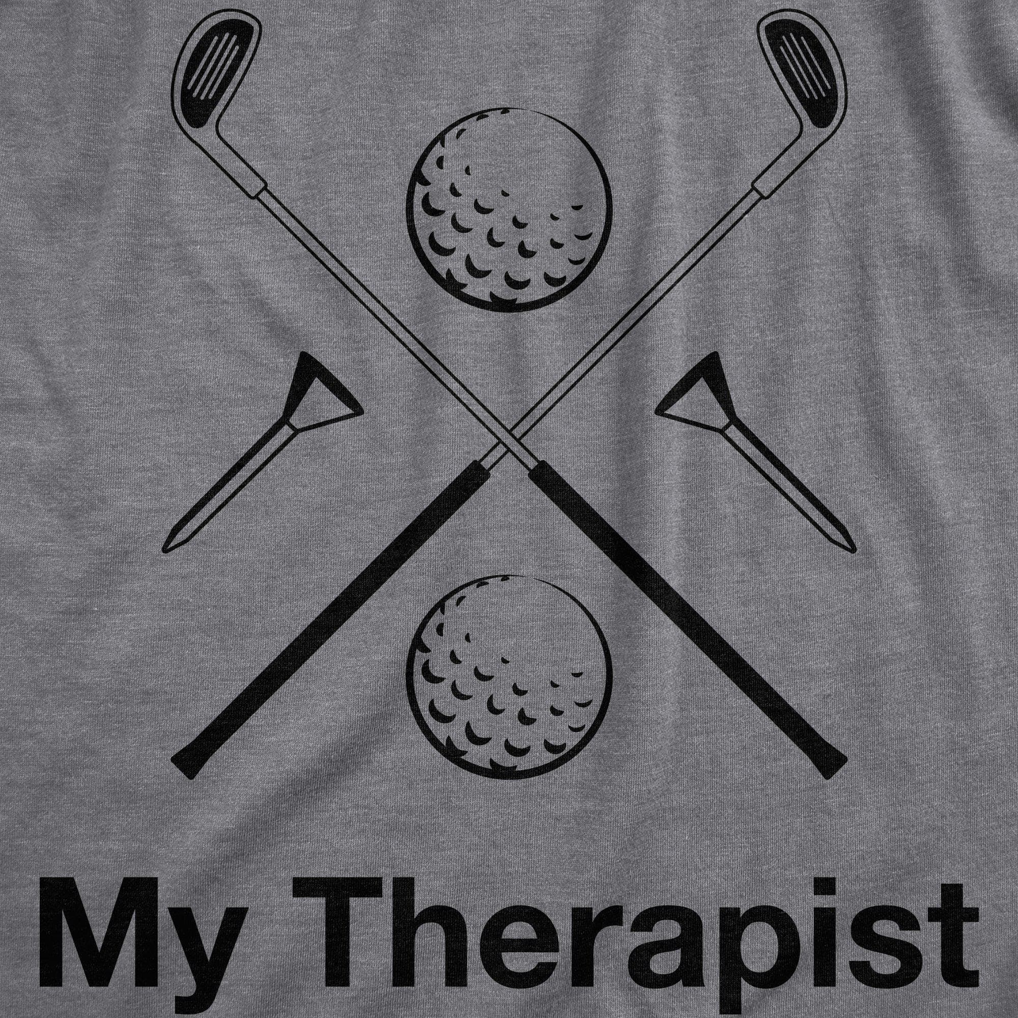 My Therapist Golfing Women's Tshirt - Crazy Dog T-Shirts