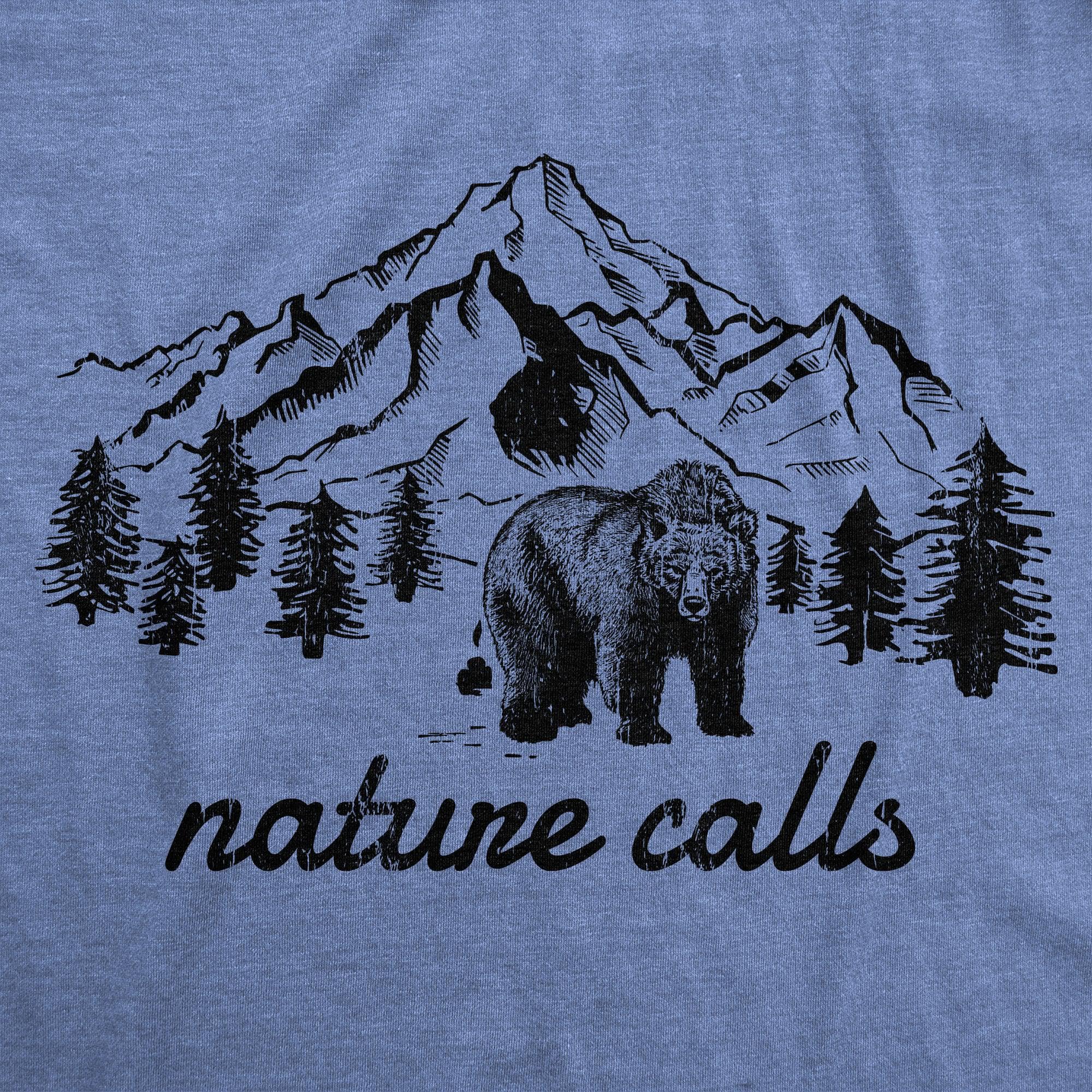 Nature Calls Women's Tshirt  -  Crazy Dog T-Shirts