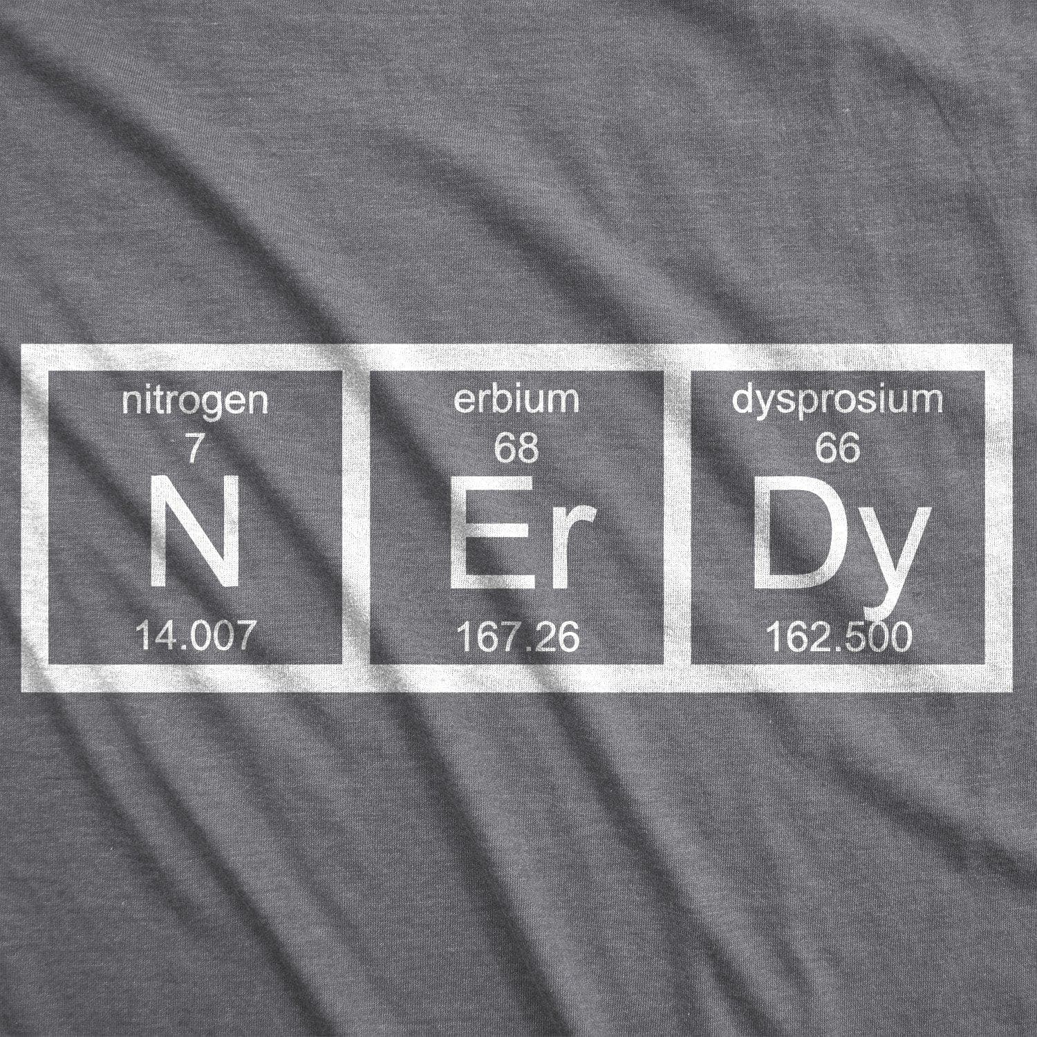 Nerdy Periodic Table Women's Tshirt  -  Crazy Dog T-Shirts
