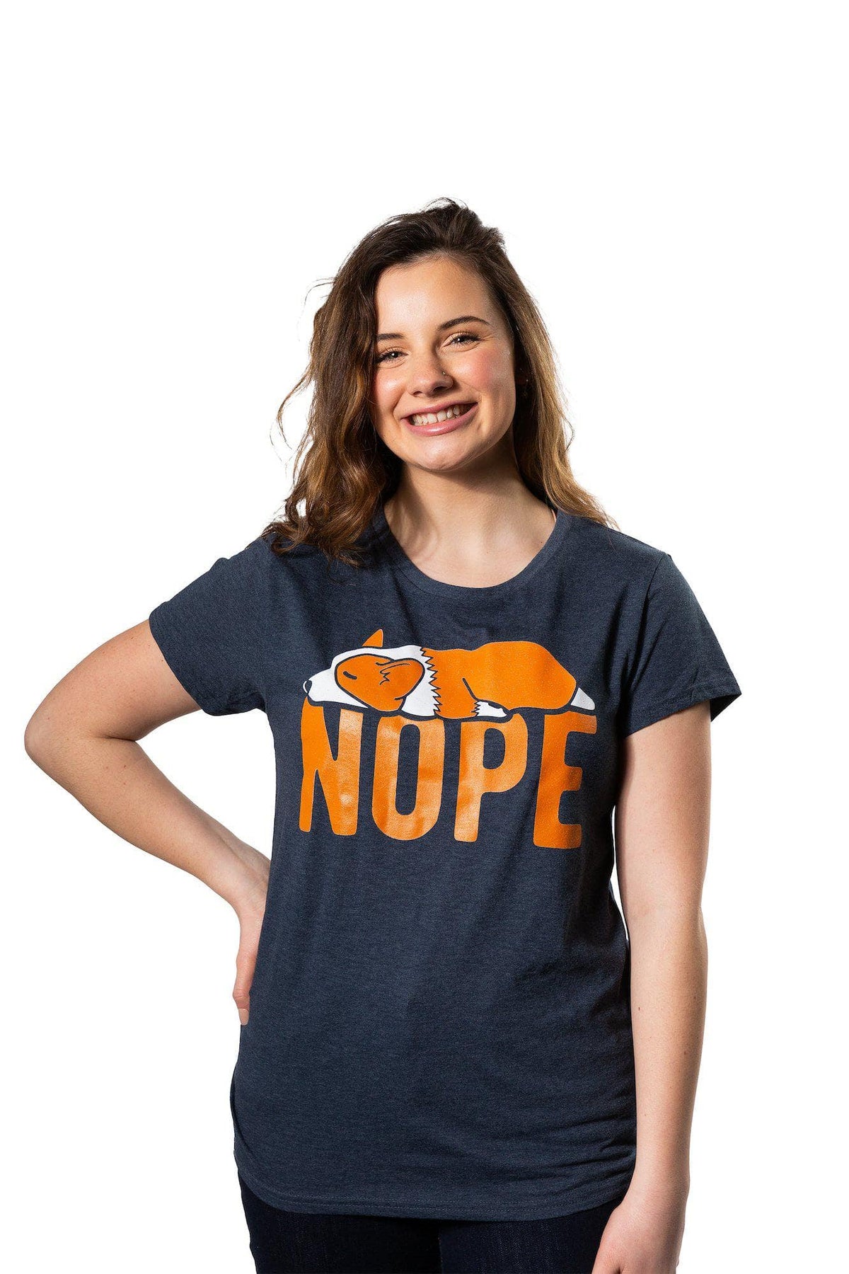 Nope Corgi Women&#39;s Tshirt - Crazy Dog T-Shirts