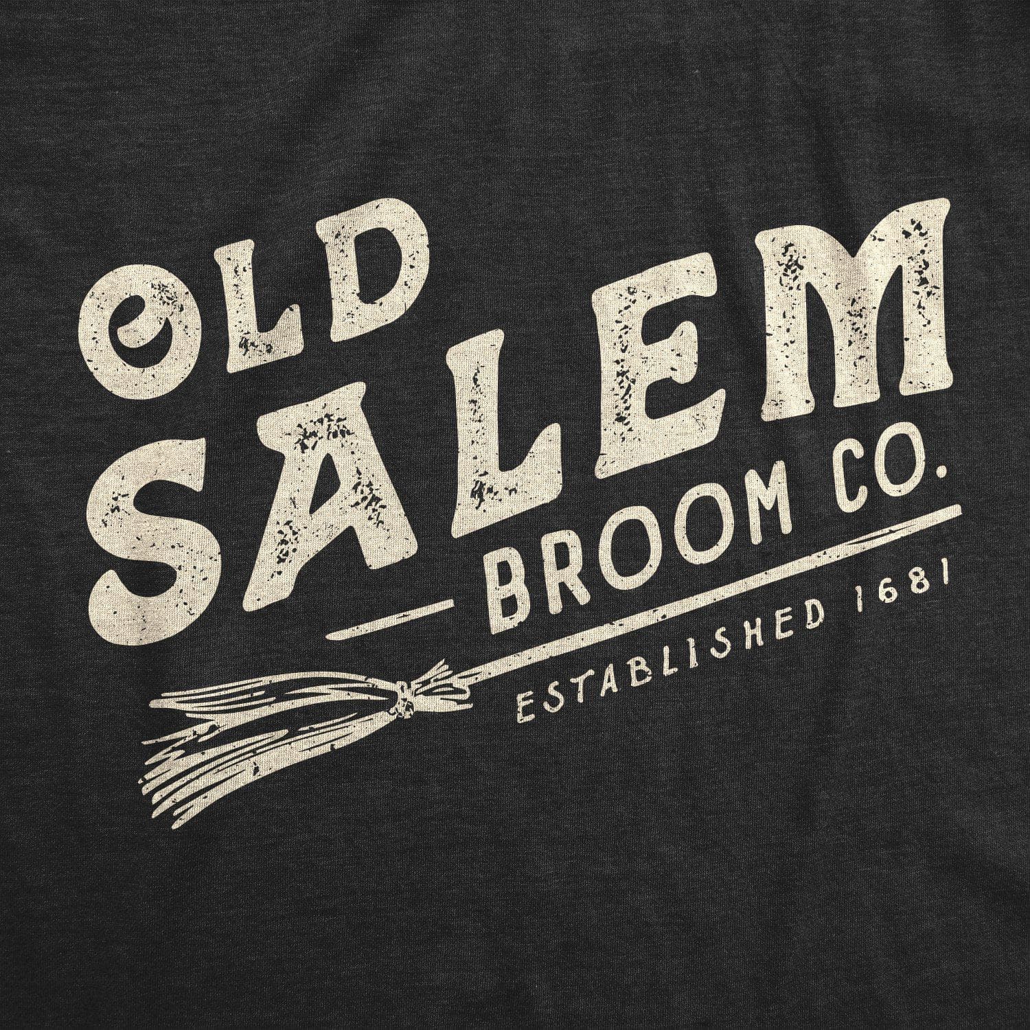 Old Salem Broom Co. Women's Tshirt - Crazy Dog T-Shirts