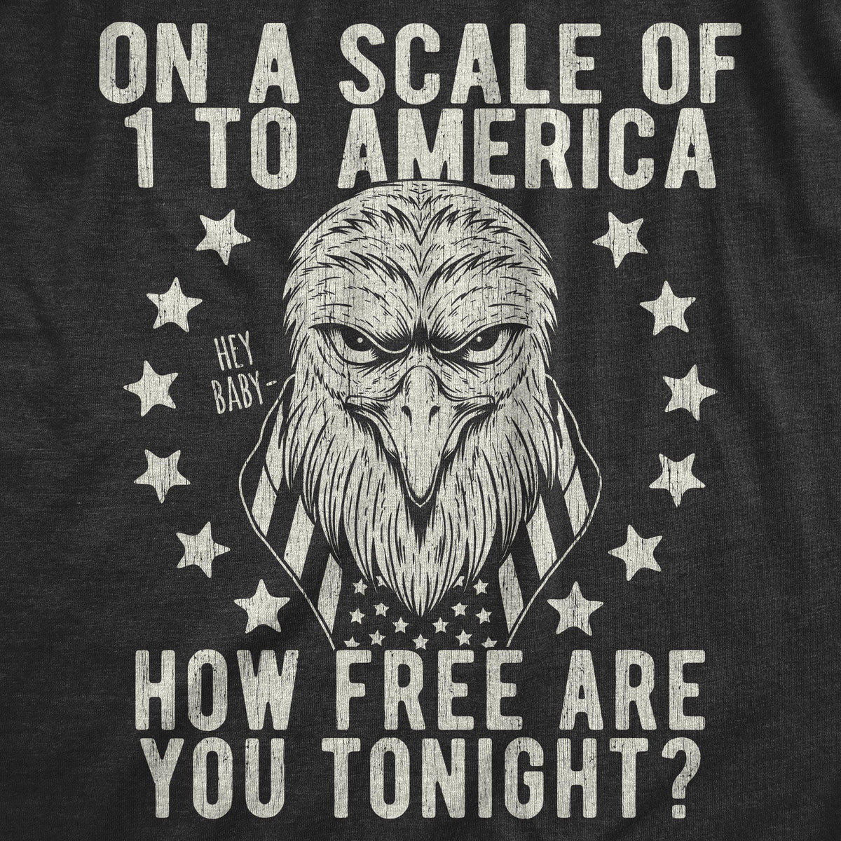 On A Scale Of 1 To America How Free Are You Women&#39;s Tshirt - Crazy Dog T-Shirts