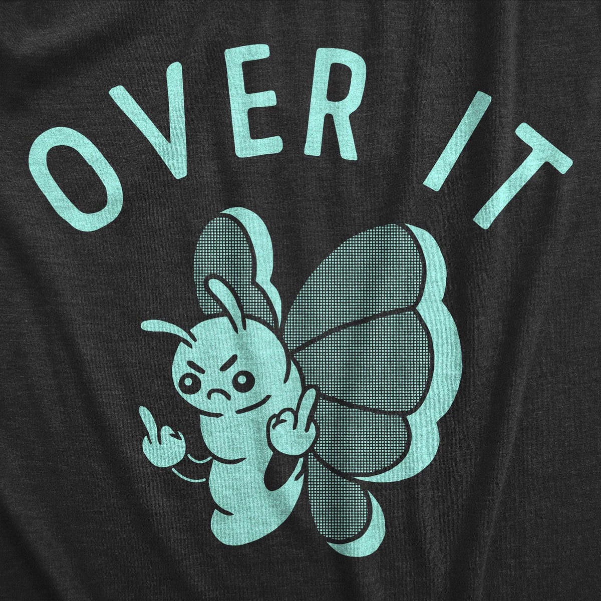 Over It Butterfly Women&#39;s Tshirt  -  Crazy Dog T-Shirts