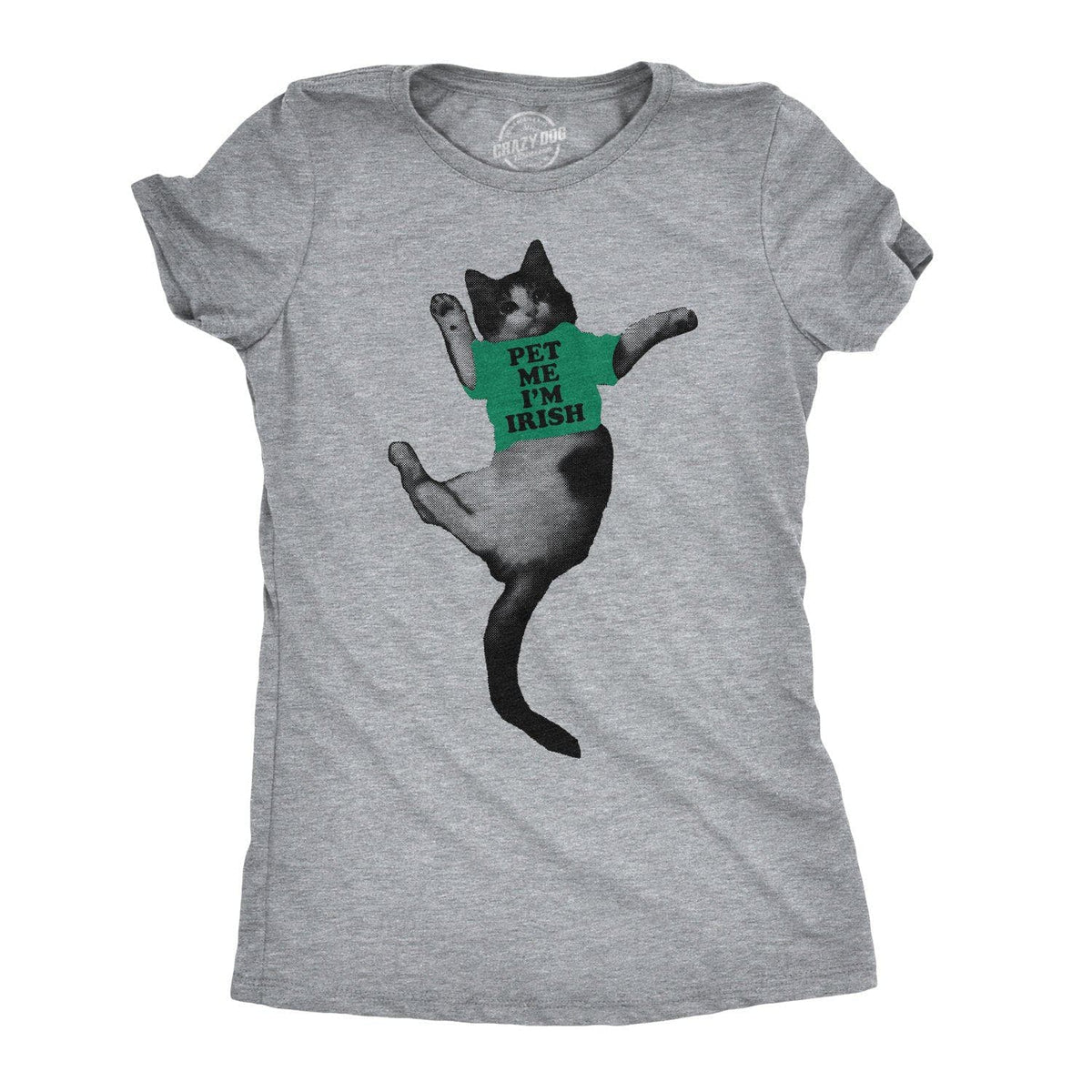 Pet Me I&#39;m Irish Women&#39;s Tshirt  -  Crazy Dog T-Shirts