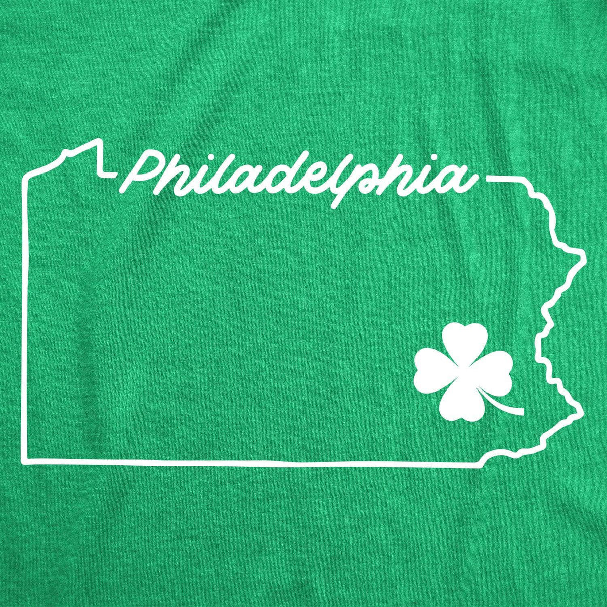 Philadelphia Pennsylvania Saint Patrick&#39;s Women&#39;s Tshirt  -  Crazy Dog T-Shirts