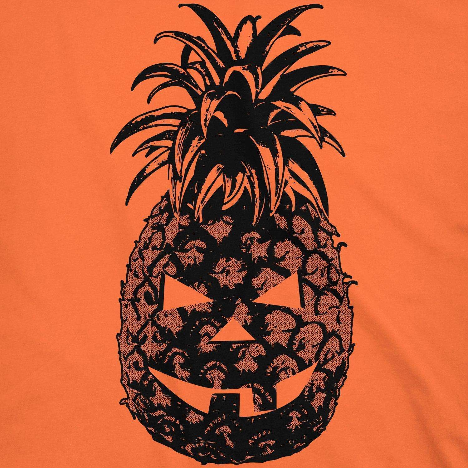 Pineapple Jack-O-Lantern Women's Tshirt - Crazy Dog T-Shirts