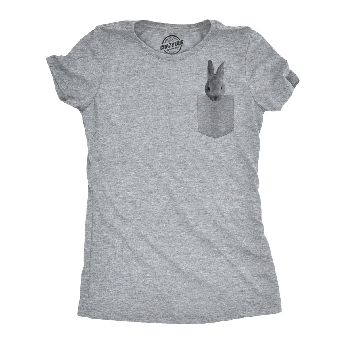 Pocket Bunny Women&#39;s Tshirt  -  Crazy Dog T-Shirts