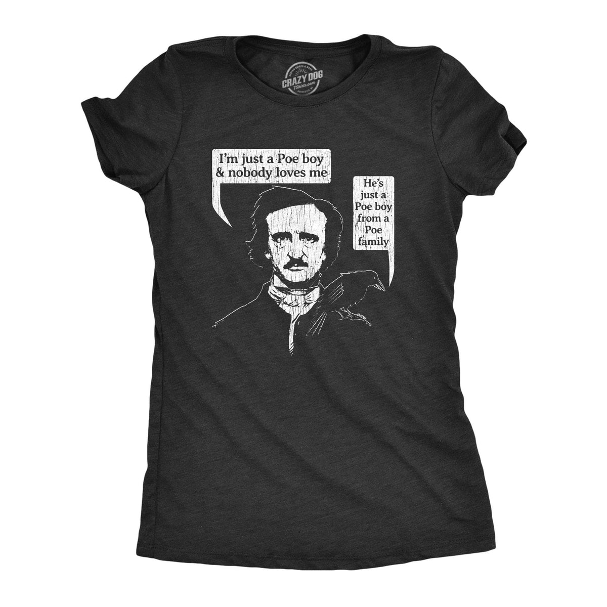Poe Boy Women&#39;s Tshirt - Crazy Dog T-Shirts