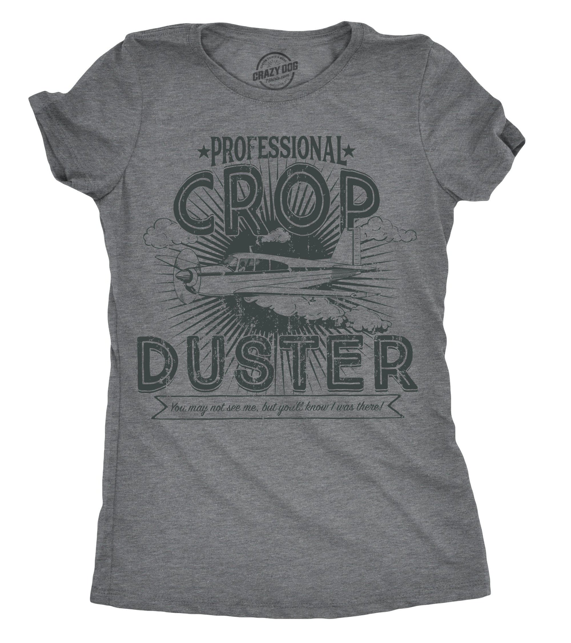 Professional Crop Duster Women's Tshirt - Crazy Dog T-Shirts