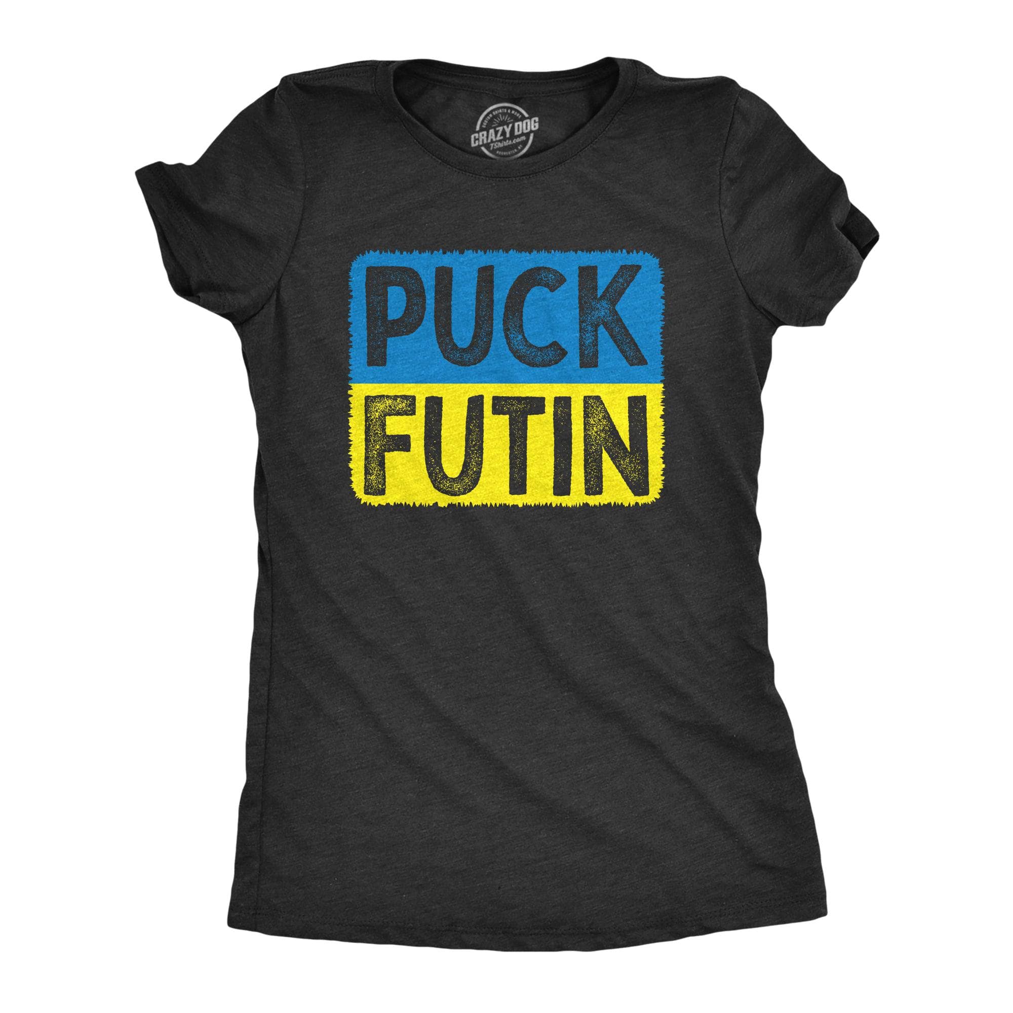 Puck Futin Women's Tshirt  -  Crazy Dog T-Shirts