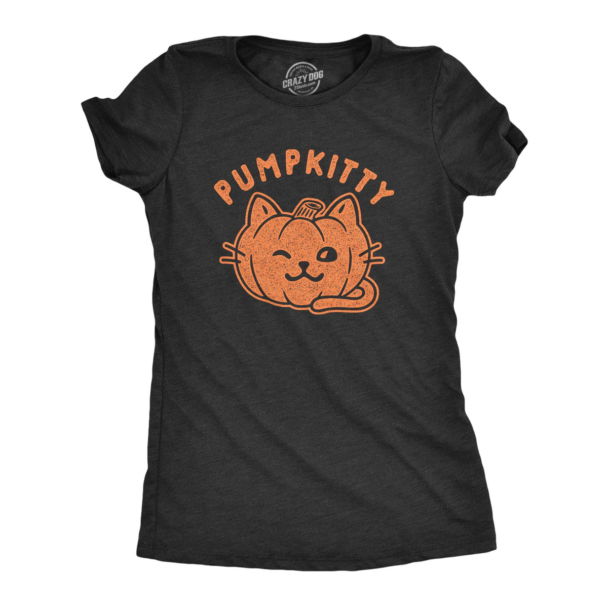 Pumpkitty Women&#39;s Tshirt - Crazy Dog T-Shirts